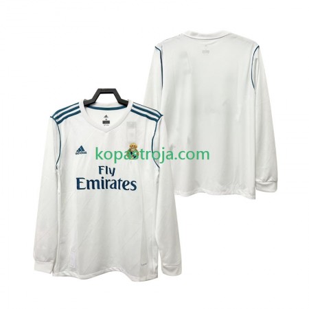 Billiga Fotbollströjor Real Madrid 2017 Retro Hemma tröja 2018 Långärmad